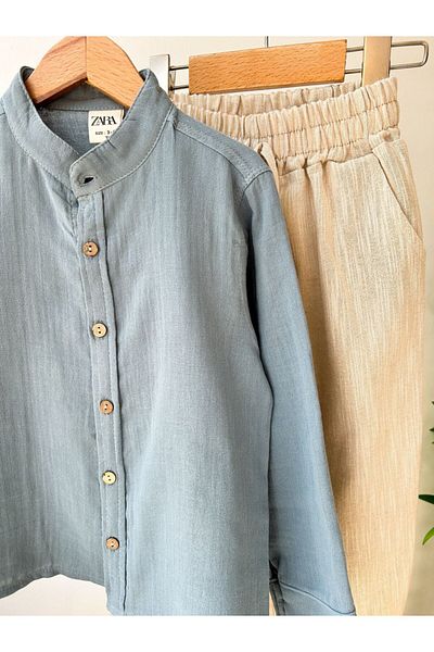 WARDA Boy's Double Linen Suit
