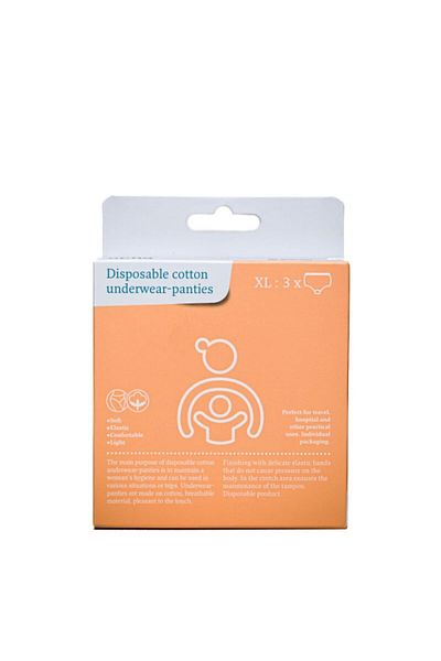 APFIA CARE Disposable cotton panties, size XL, Apfia Care, 3 pcs