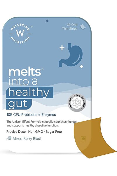 Wellbeing Nutrition Melts Healthy Gut Plant Based Probiotic