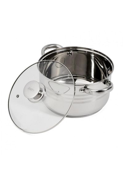 Cooking by Heinner STAINLESS STEEL POT + LID, 22 x 12.5 CM, 4.5 L, MYRA