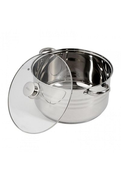 Cooking by Heinner STAINLESS STEEL POT + LID 30 x 17 CM, 12 L, MYRA