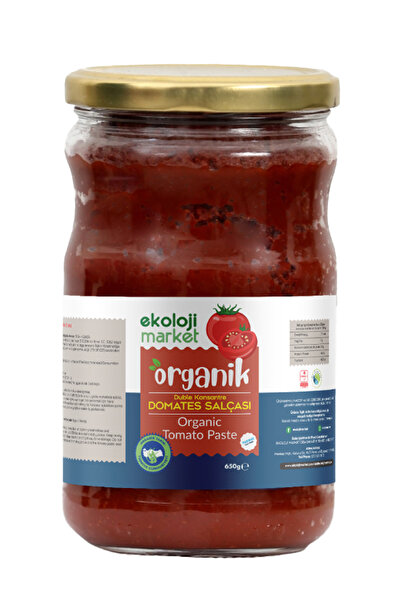 Ekoloji Market Organik Glutensiz Domates Salçası Tuzsuz 650 gr