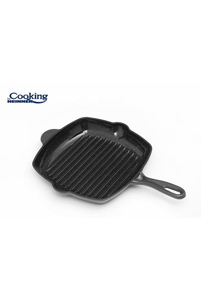 Cooking by Heinner ENAMELED GRILL 26.5 X 4.5 CM, MARBLE GREY