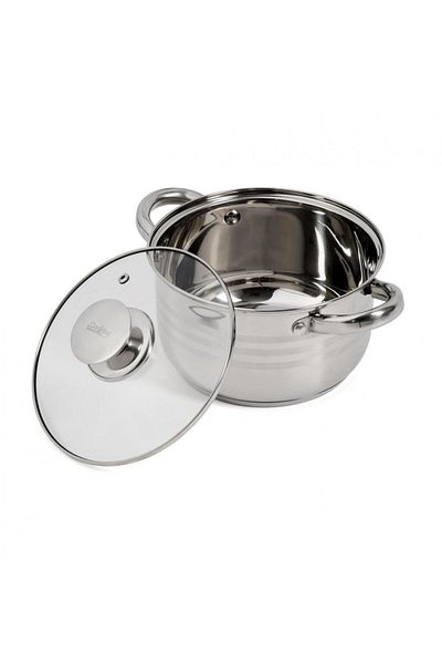 Cooking by Heinner STAINLESS STEEL POT + LID, 18 x 10.5 CM, 2.5 L, MYRA