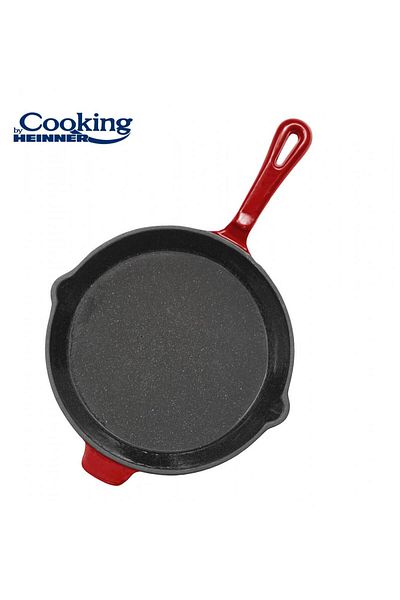 Cooking by Heinner PÁNEV EMALOVANÁ 26x5CM, ČERVENÁ LINKA