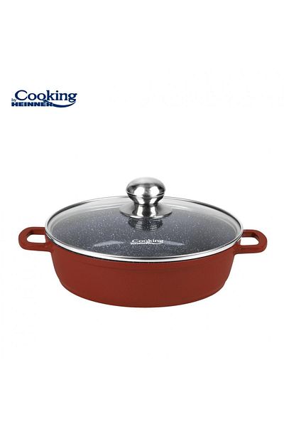 Heinner ALUMINUM PAN+LID 24X6.5CM, 2.6L, CALABRIA, COOKING BY