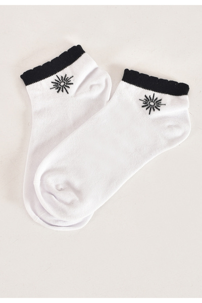 Bliss Dale Sun Logo Printed Socks
