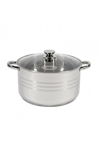Cooking by Heinner STAINLESS STEEL POT + LID 30 x 17 CM, 12 L, MYRA