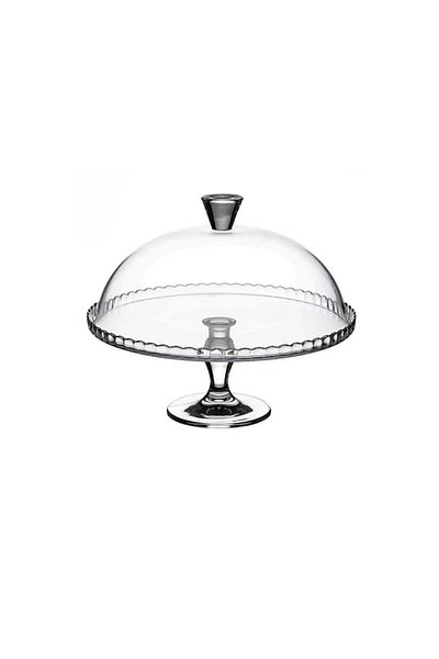 Paşabahçe Patisserie Footed Serving Plate with Lid 95200