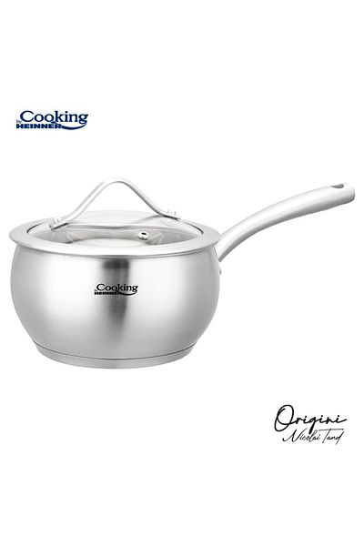 Cooking by Heinner STAINLESS STEEL CASSEROLE + LID 16X9CM, 1.8 L, NICOLAI TAND