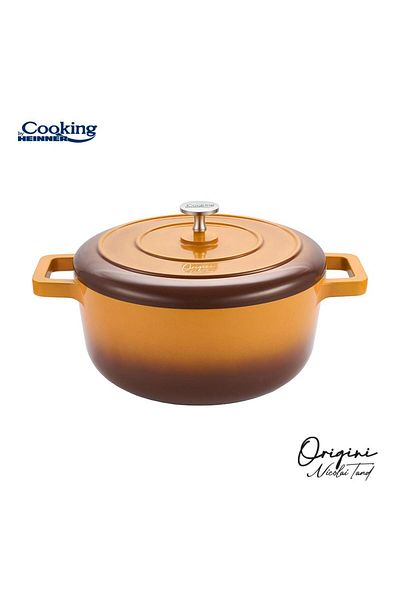 Cooking by Heinner CAST ALUMINUM SEMIPOT + LID 24x12 CM, 3.9L, NICOLAI TAND
