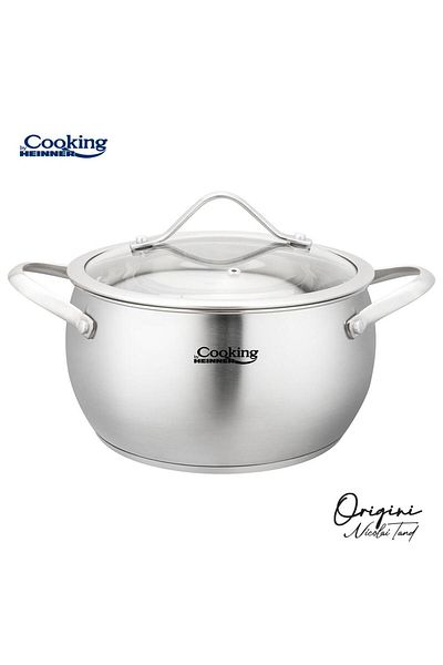 Cooking by Heinner STAINLESS STEEL SEMIPOT+LID 18X10 CM, 2.5L, NICOLAI TAND