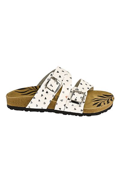 NOOSY Papuci de damă cu design Little Hearts imprimați