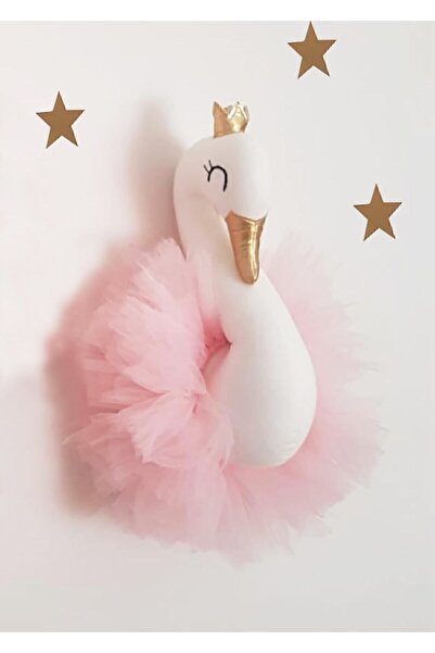 Littleandmoreofficial Kuğu Büst Duvar Dekoru 38 Cm Bebek Ve Çocuk Odası Duvar...