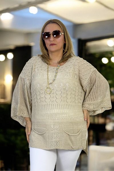 yagmurberen ΠΛΕΚΤΟ ΜΠΛΟΥΖΑ ΙΤΑΛΙΚΟ ΜΕΡΣΕΡΙΖΕ ΜΠΛΟΥΖΑ ΜΕ ΣΧΕΔΙΟ ΙΣΠΑΝΙΚΟ ΚΑΡΧΑΡΙΑ ΚΑΙ ΤΣΕΠΕΣ.