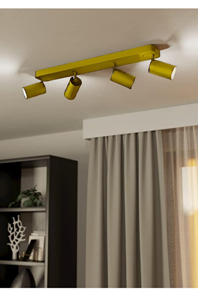 N Naturel Aydınlatma 4LÜ HAREKETLİ SPOT ARMATÜR AVİZE / BEYAZ RENK