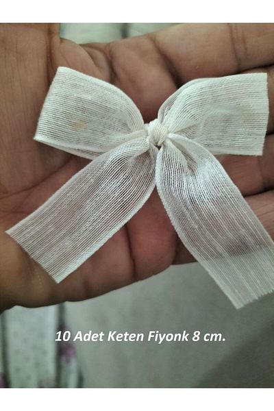 serap çiçekçilik 10 τεμάχια κρέμα λινό κορδέλα φιόγκος Κορδέλα φιόγκος