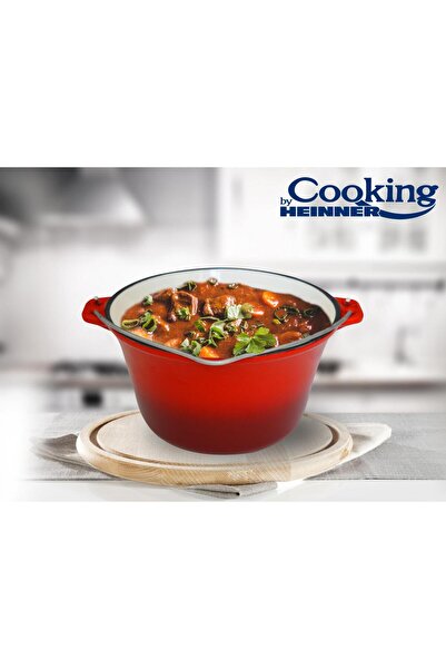 Cooking by Heinner CAST IRON KETTLE, ENAMELLED, 22 x 13 CM, 3 L