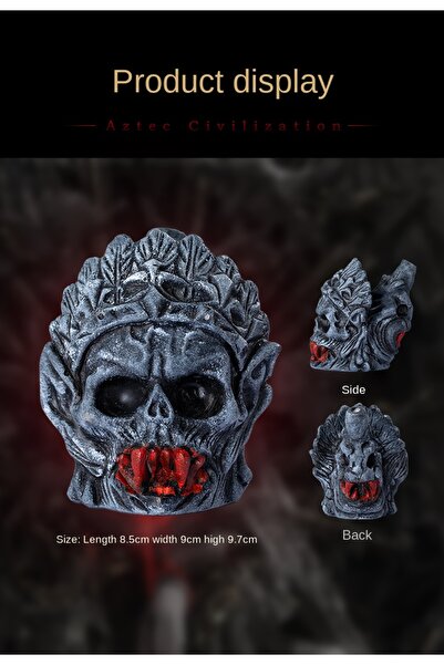 Choice مصاص دماء أحمر الأسنان، صوت غريب أزتكي، صفارة الموت، شكل رأس الغراب، صفارة صرخة رعب