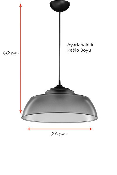 EvLight Oscar Smoked Color Pendant Lamp Chandelier Bedroom Living Room Kitchen Hallway Stylish Lamp