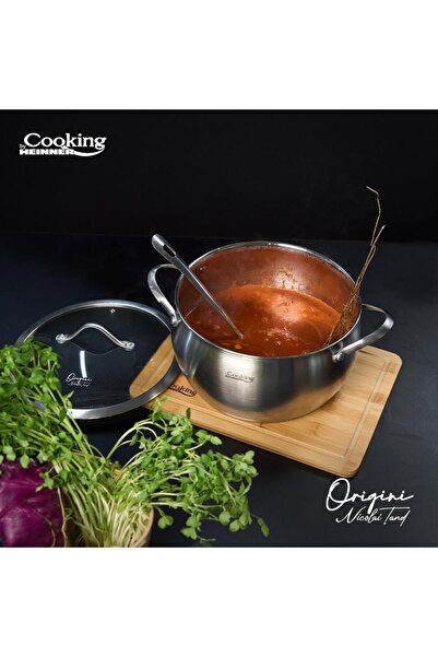 Cooking by Heinner STAINLESS STEEL POT 24 x 13.5 CM, 6 L, NICOLAI TAND