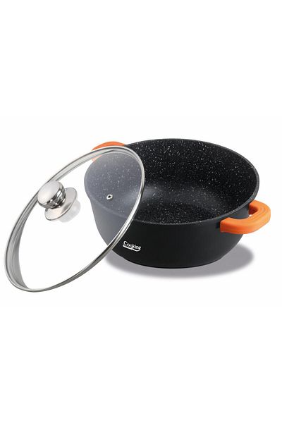 Cooking by Heinner CAST ALUMINUM PAN + LID, 16 x 7.5 CM, 1.2 L, DARK LINE