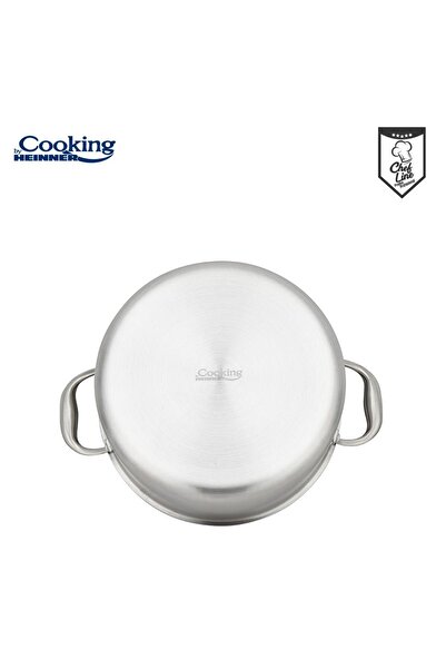 Cooking by Heinner STAINLESS STEEL POT + GLASS LID IN 3 LAYERS 24x12 CM, 5 L, TITANIUM3