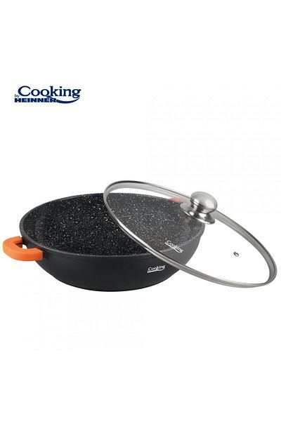 Cooking by Heinner CRATITA ALUMINIU TURNAT + CAPAC, 32 x 8,5 CM, 5,5 L, DARK LINE