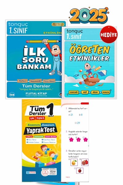 Tonguç Yayınları 1. Sınıf Tüm Dersler Soru Bankası İlk Soru Bankam + Yaprak Test