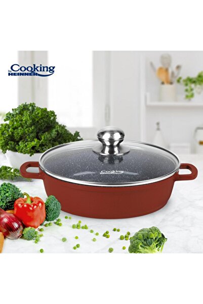 Cooking by Heinner CAST ALUMINUM SHALLOW POT+LID 24X6.5 CM, 2.6 L, CALABRIA