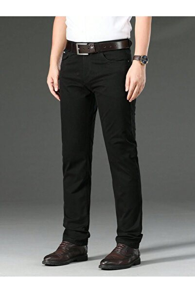 WKM  Erkek Regular Fit Rahat Kesim Non-Denim Kot Pantolon