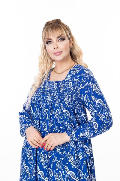 mervemoda Rochie de vară țesută cu mânecă lungă pentru femei