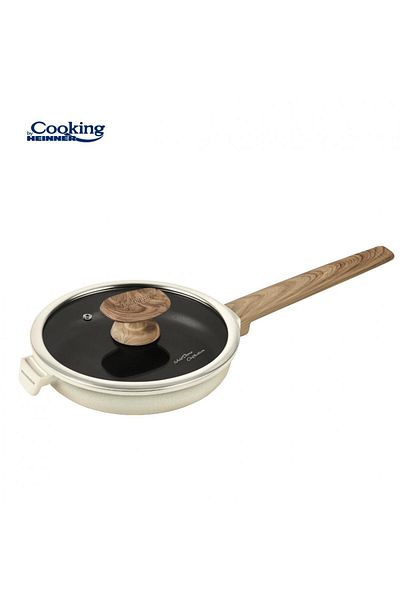 Heinner ALUMINUM PAN+LID 20x4.5 CM, WILD STONE, COOKING BY