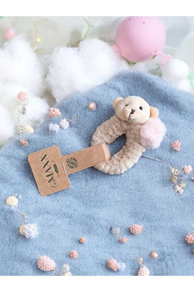 Tiny Kız Çocuk Peluş Ayıcık Detaylı Ponponlu Saç Toka Aksesuar