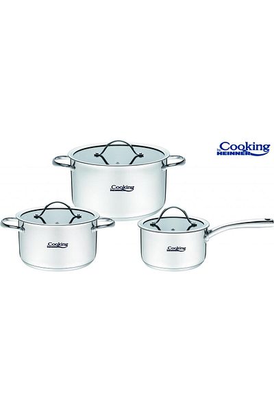 Cooking by Heinner 6 PIECE STAINLESS STEEL COOKING SET, ANNA