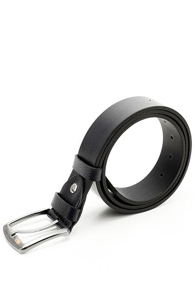 GÖNDERİ(R) Men's Navy Blue Antique Genuine Leather 4 cm Jeans Belt