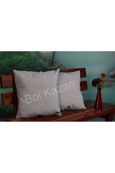 Bolkazan.com Husă de pernă din piele intoarsa albastra din 2 piese