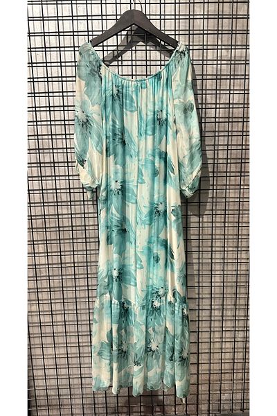 MADE İN ITALY Italian Silk Dress with Inner Lining