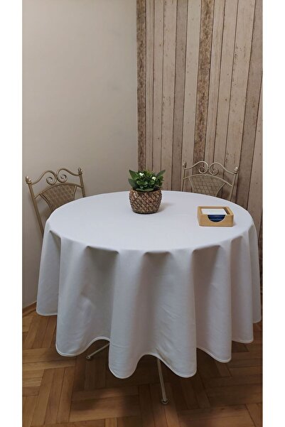 gonk Yuvarlak,düz renk,duck (SIVI ITİCİ ,LEKE TUTMAZ) Kumaş,masa Örtüsü