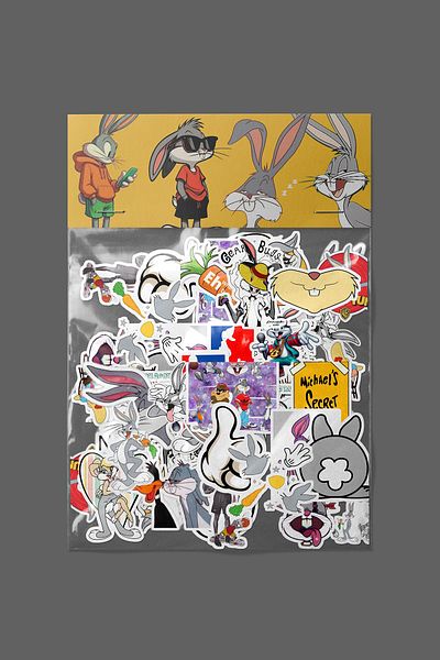 dadi ramba Bugs Bunny -Bullet Journal - Agenda - Planner - Notebook - Laptop Sticker Sticker - Sticker Pack