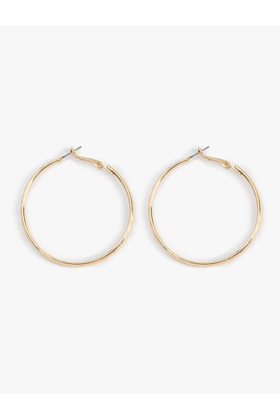 Koton Large Size Steel Hoop Earrings
