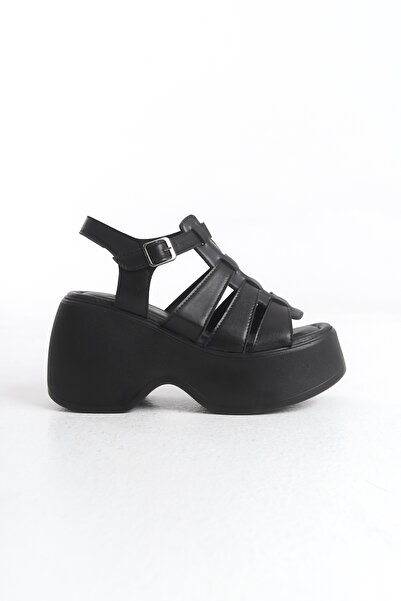 Redoxy Women's Special Design High Wedge Sole Gladiator Cage Sandals Shoes with Orthopedic Soles