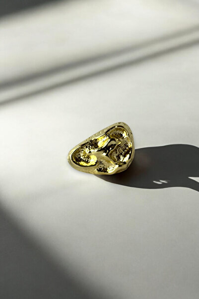 Trend aksesuar Metal Kalın Çizgi Dokulu Simetrik Broş