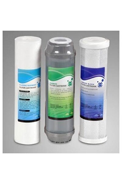 Aquanet Aqualine Su Arıtma Cihazı Filtresi 3'lü Set Açık Kasa Cihazlar Için