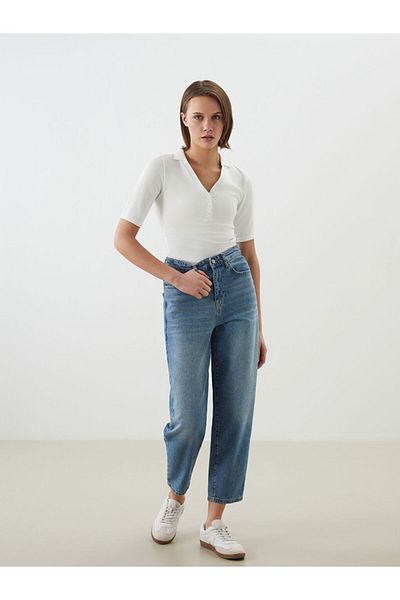 LC Waikiki Lcw Polo Neck Textured Women's Body Fast Fashion