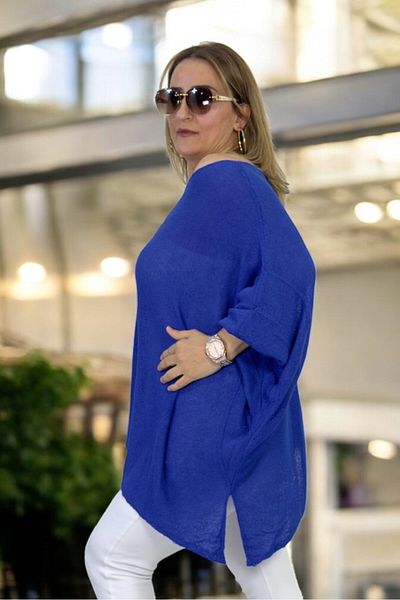 yagmurberen MADONNA ΠΟΥΚΑΜΙΣΟ ΜΕ ΑΣΥΜΜΕΤΡΙΚΟ ΚΟΡΥΦΑΣΤΙΚΟ ΠΟΥΚΑΜΙΣΟ ΜΕ ΤΣΕΠΕΣ ΜΕΓΑΛΟΥ ΜΕΓΕΘΟΥΣ ΙΤΑΛΙΚΟ ΜΕΡΣΕΡΙΖΕ ΜΠΛΟΥΖΑ.