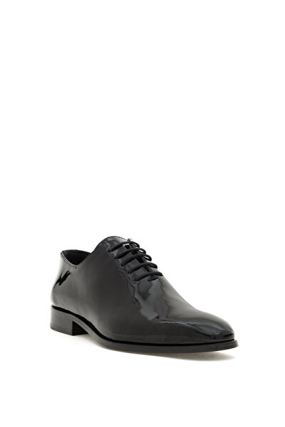 Cacharel Siyah Kösele Taban %100 Deri Rugan Smokin Ayakkabı 50302445-VR046