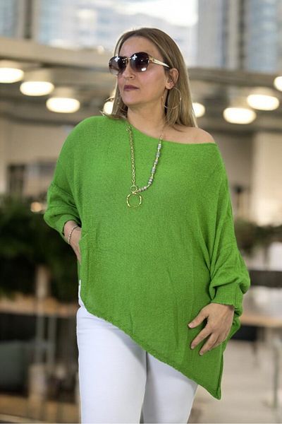 yagmurberen MADONNA ΠΟΥΚΑΜΙΣΟ ΜΕ ΑΣΥΜΜΕΤΡΙΚΟ ΚΟΡΥΦΑΣΤΙΚΟ ΠΟΥΚΑΜΙΣΟ ΜΕ ΤΣΕΠΕΣ ΜΕΓΑΛΟΥ ΜΕΓΕΘΟΥΣ ΙΤΑΛΙΚΟ ΜΕΡΣΕΡΙΖΕ ΜΠΛΟΥΖΑ.