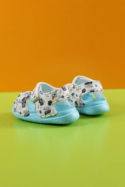 Melek Tuna Extra Light and Comfortable Children's Sandals, Extra Comfortable Baby Sandals, Children's Velcro Sandals