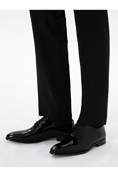 Cacharel Siyah Kösele Taban %100 Deri Rugan Smokin Ayakkabı 50302445-VR046